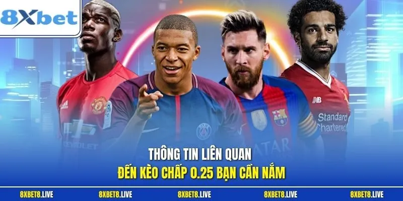 Thông tin liên quan đến kèo chấp 0.25 bạn cần nắm